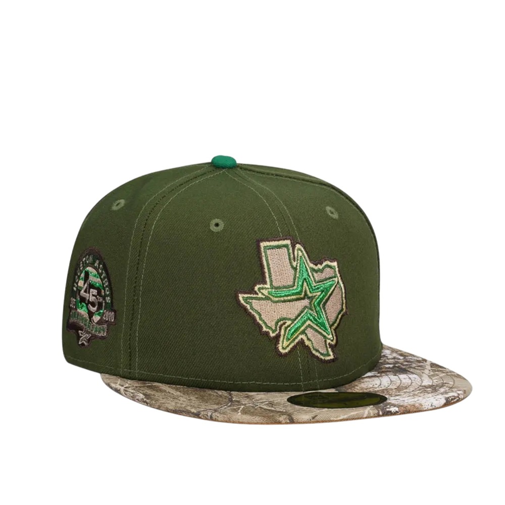 Houston Astros New Era 59FIFTY MLB 45th Anniversary Camo Fitted Hat Size 7 1/8